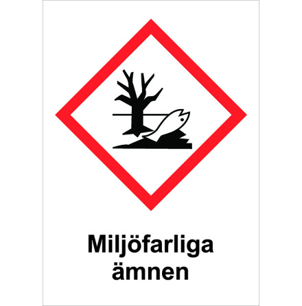 Skylt Miljfarliga mnen