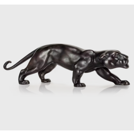 Panter 47 cm gjuten i brons