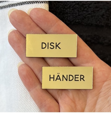 Disk och Hnder LOVISA fr uppmrkning av kkets handdukar