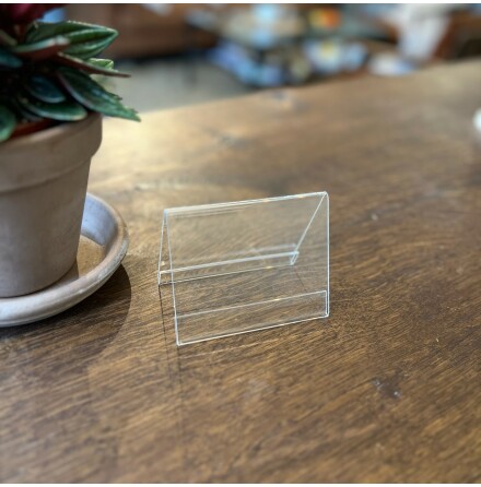 Skylthllare transparent i akryl