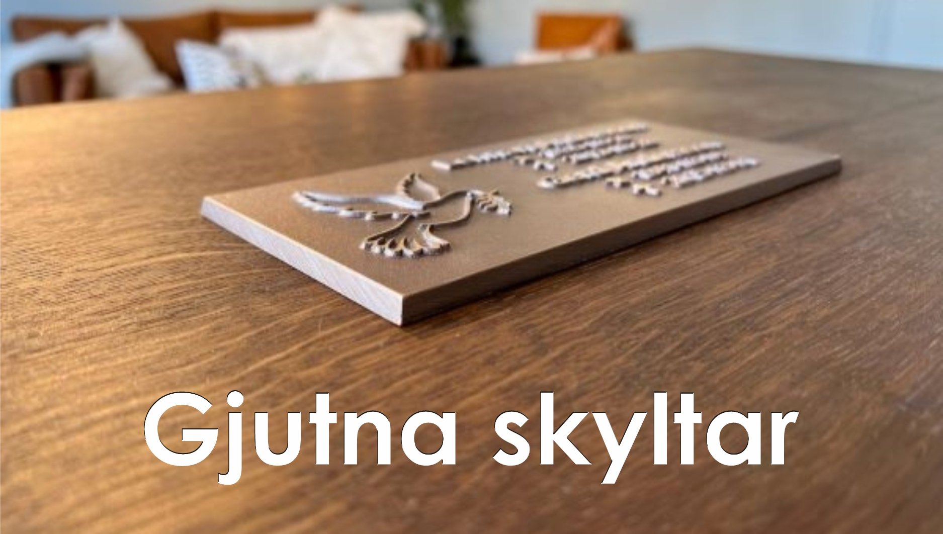 Gjutna skyltar - kp online frn Din Gravyr