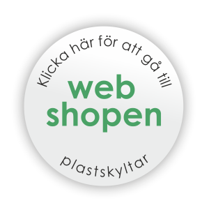 Plastskyltar